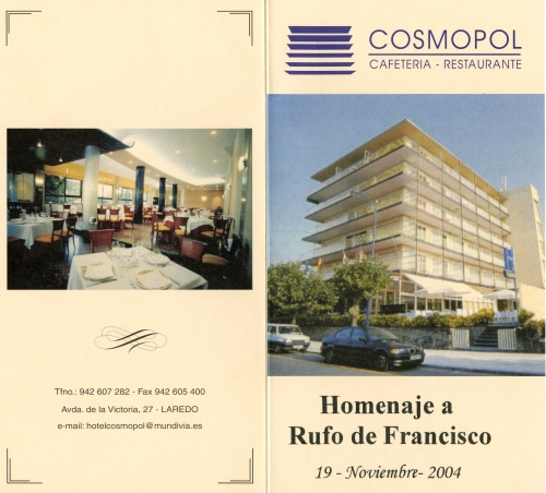 Homenaje a Rufo de Francisco en el Hotel Cosmopol