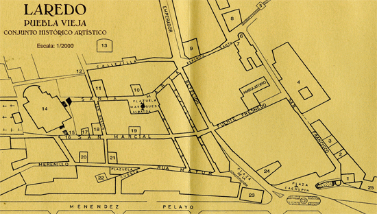 Plano de la Puebla Vieja de Laredo