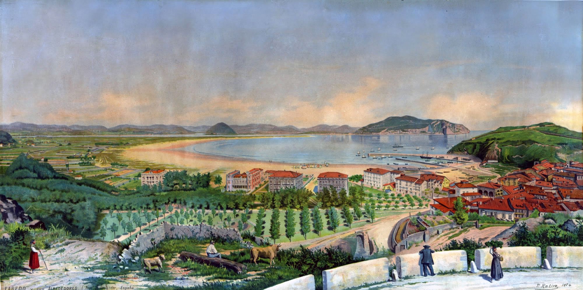 Panorámica de Laredo, por Paul Ratier